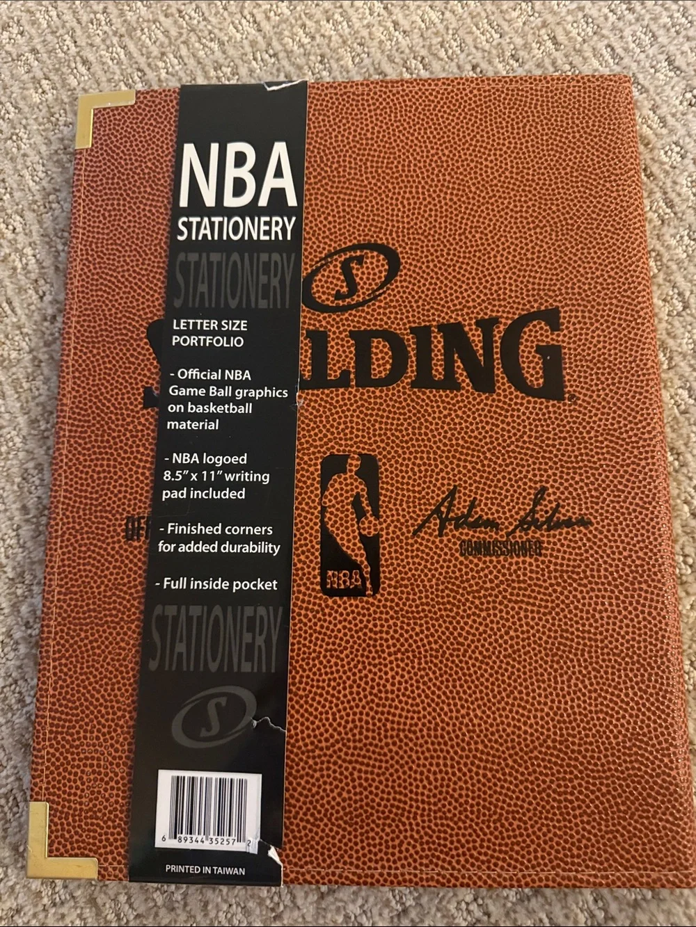 Brand new Spalding Northern Arizona Suns basketball leather stationary portfolio